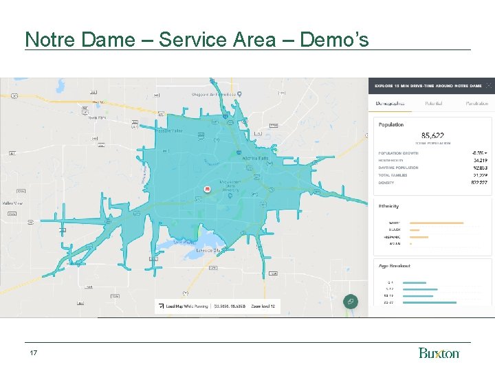 Notre Dame – Service Area – Demo’s 17 
