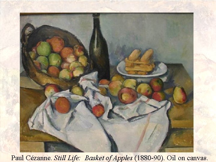 Paul Cézanne. Still Life: Basket of Apples (1880 -90). Oil on canvas. 