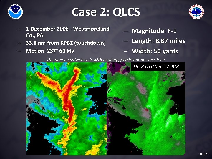 Case 2: QLCS - 1 December 2006 - Westmoreland Co. , PA - 33.