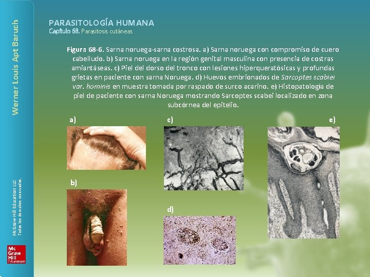 Werner Louis Apt Baruch Todos los derechos reservados. Mc. Graw-Hill Education LLC PARASITOLOGÍA HUMANA