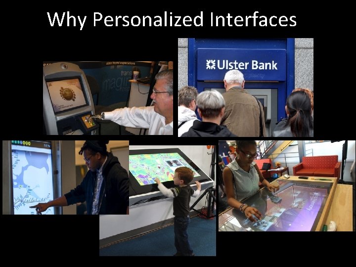 Why Personalized Interfaces? 