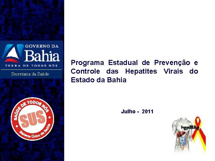 Secretaria da Saúde Programa Estadual de Prevenção e Controle das Hepatites Virais do Estado