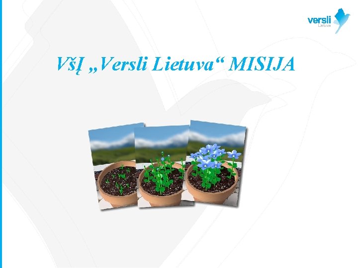 VšĮ „Versli Lietuva“ MISIJA 