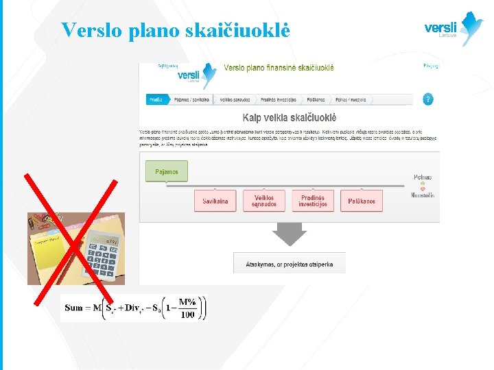 Verslo plano skaičiuoklė 