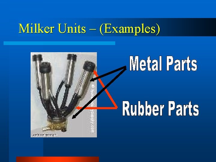 Milker Units – (Examples) 