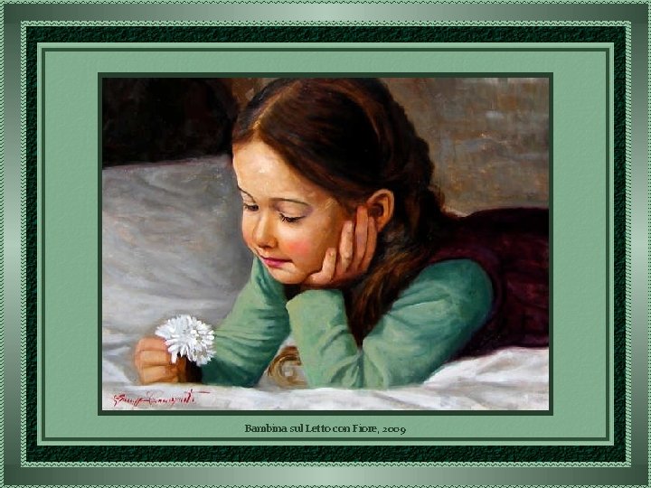 Bambina sul Letto con Fiore, 2009 
