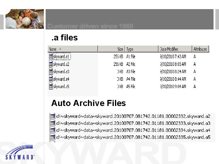 . a files Auto Archive Files 