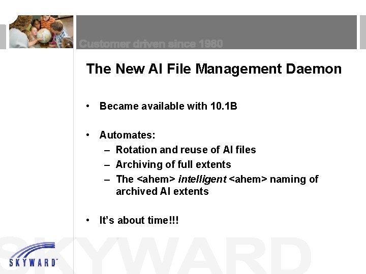 The New AI File Management Daemon • Became available with 10. 1 B •