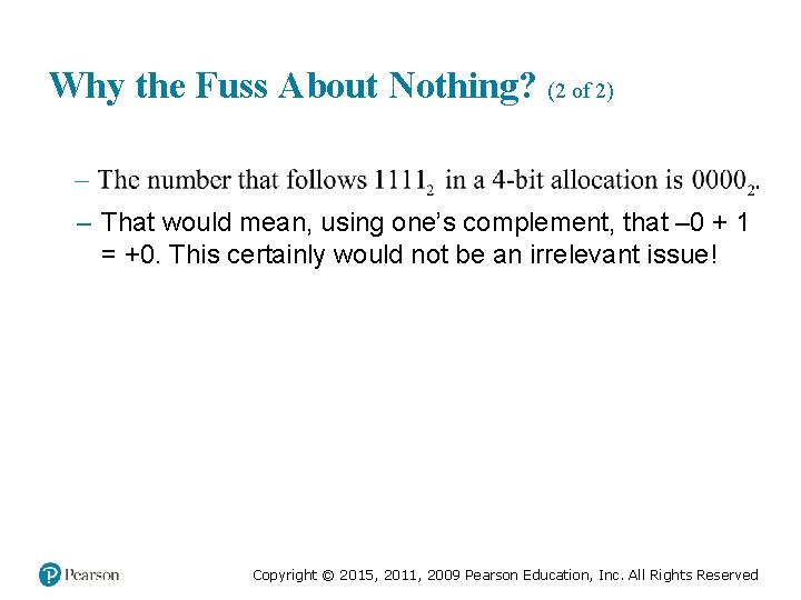 Why the Fuss About Nothing? (2 of 2) – That would mean, using one’s