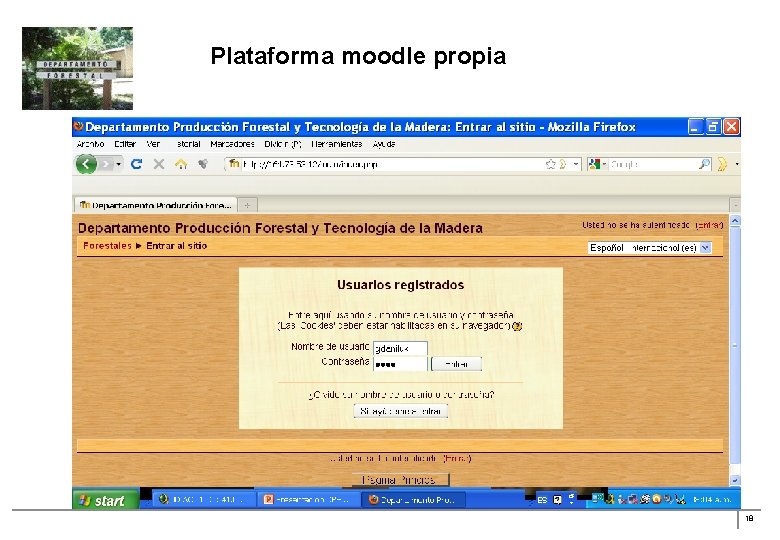 Plataforma moodle propia 18 