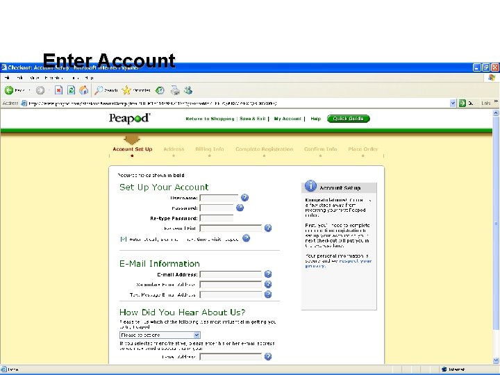 Enter Account EMBA 226 • College of Business Administration • California State University, Sacramento