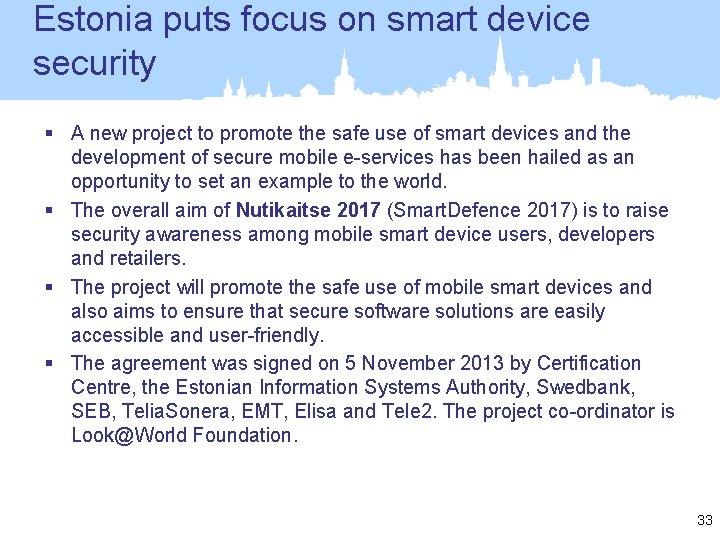 Estonia puts focus on smart device security § A new project to promote the