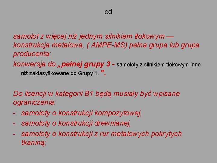 cd samolot z więcej niż jednym silnikiem tłokowym — konstrukcja metalowa, ( AMPE-MS) pełna