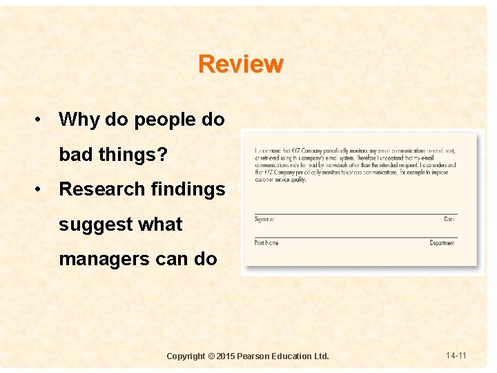 Review • Why do people do bad things? • Research findings 4 -1414 suggest