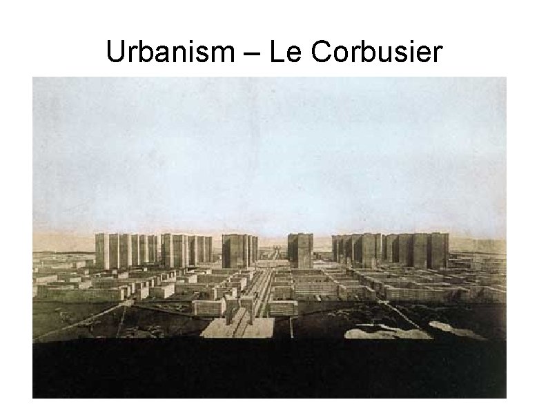 Urbanism – Le Corbusier 
