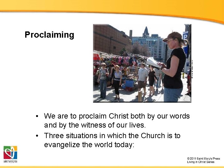 © thewordstreetjournal. com Proclaiming • We are to proclaim Christ both by our words