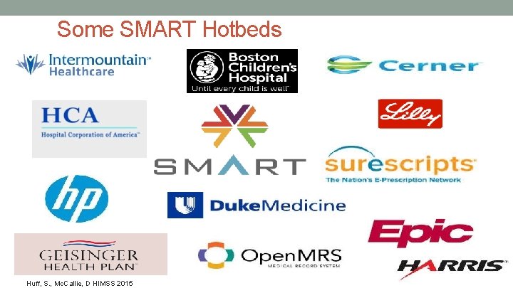 Some SMART Hotbeds Huff, S. , Mc. Callie, D HIMSS 2015 