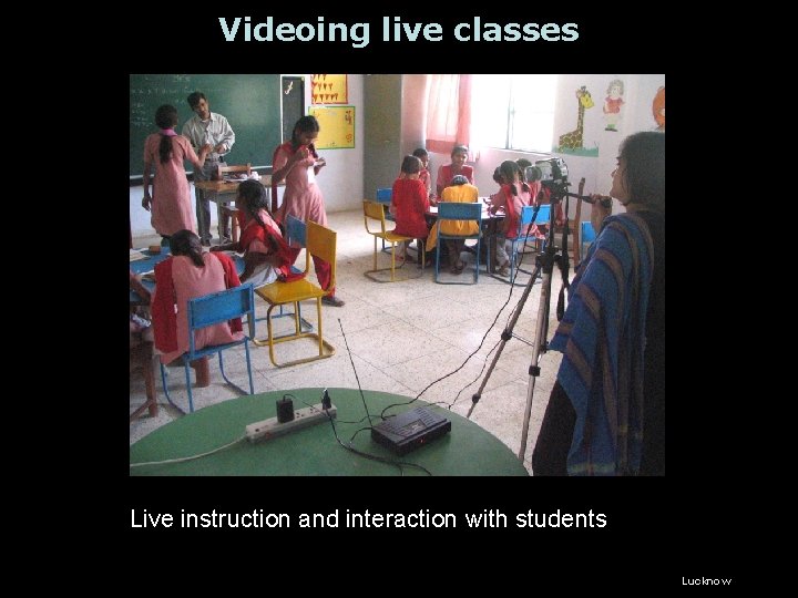 Videoing live classes Live instruction and interaction with students Lucknow 