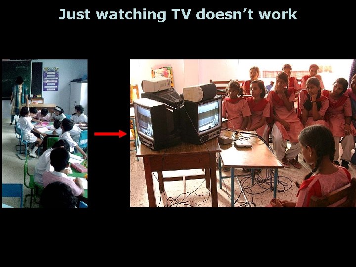 Just watching TV doesn’t work 