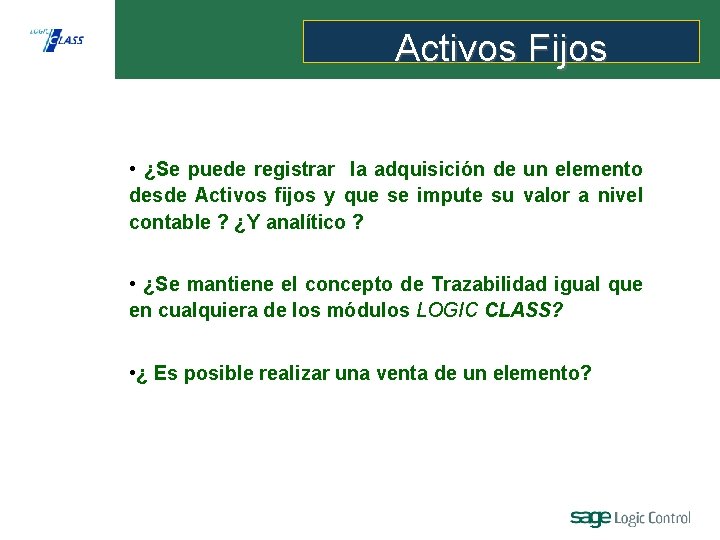 Activos Fijos • ¿Se puede registrar la adquisición de un elemento desde Activos fijos