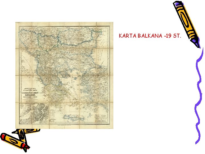 KARTA BALKANA -19 ST. 