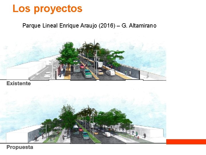 Los proyectos Parque Lineal Enrique Araujo (2016) – G. Altamirano Los proyectos Parque Lineal Enrique Araujo (2016) – G. Altamirano