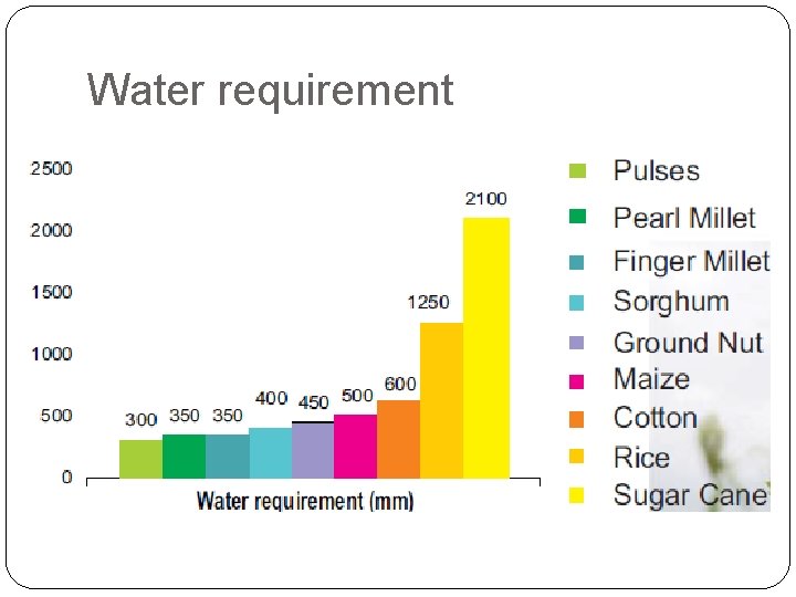 Water requirement 
