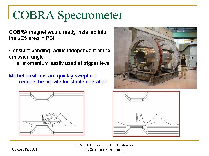 COBRA Spectrometer COBRA magnet was already installed into the p. E 5 area in