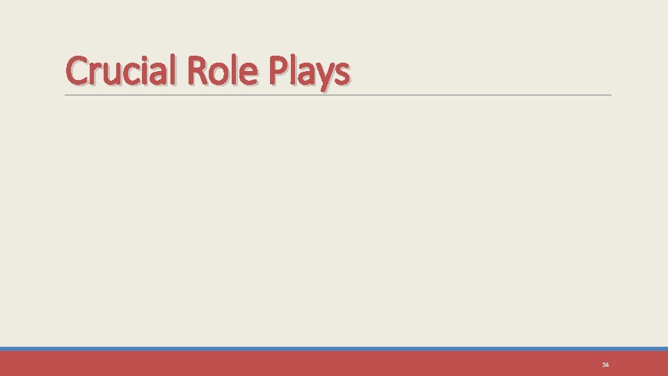 Crucial Role Plays 34 