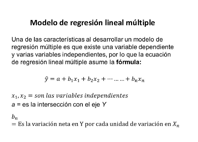 Modelo de regresión lineal múltiple • 