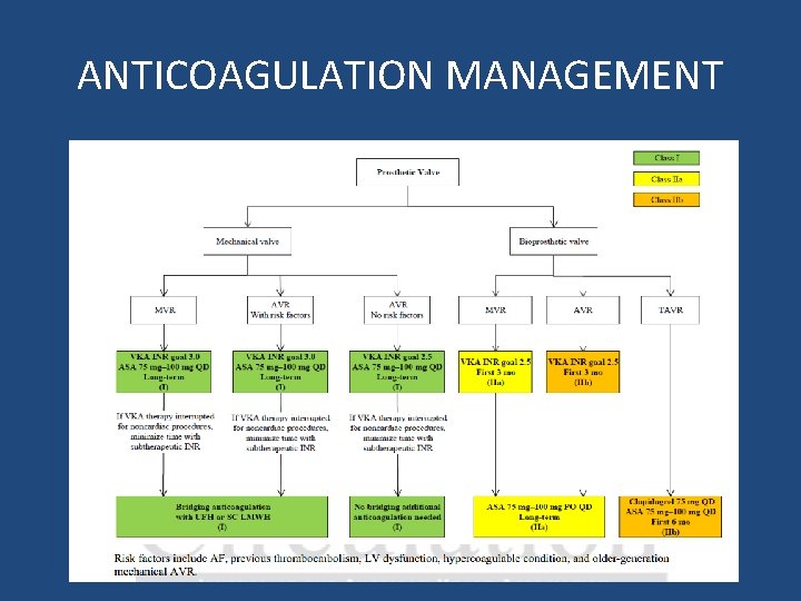 ANTICOAGULATION MANAGEMENT 