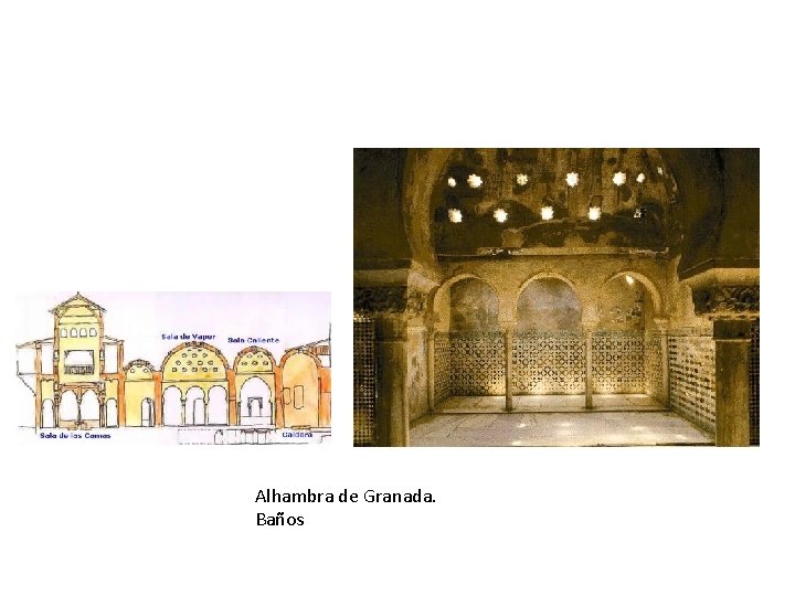 Alhambra de Granada. Baños 