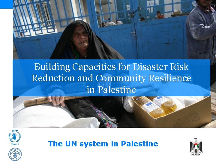 Building Capacities for Disaster Risk Reduction and Community Resilience in Palestine The UN system