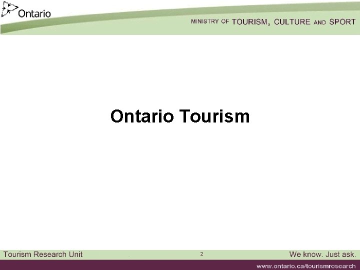 Ontario Tourism 2 