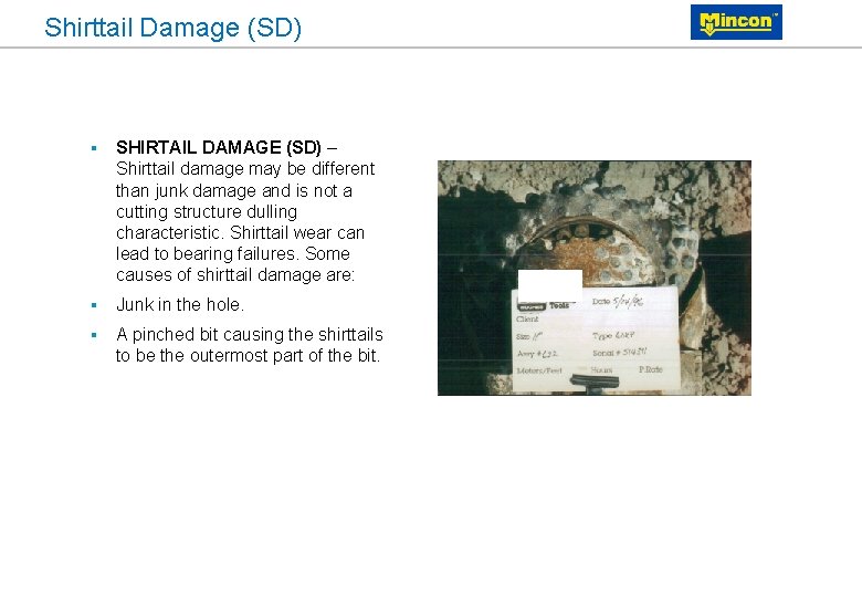 Shirttail Damage (SD) § SHIRTAIL DAMAGE (SD) – Shirttail damage may be different than