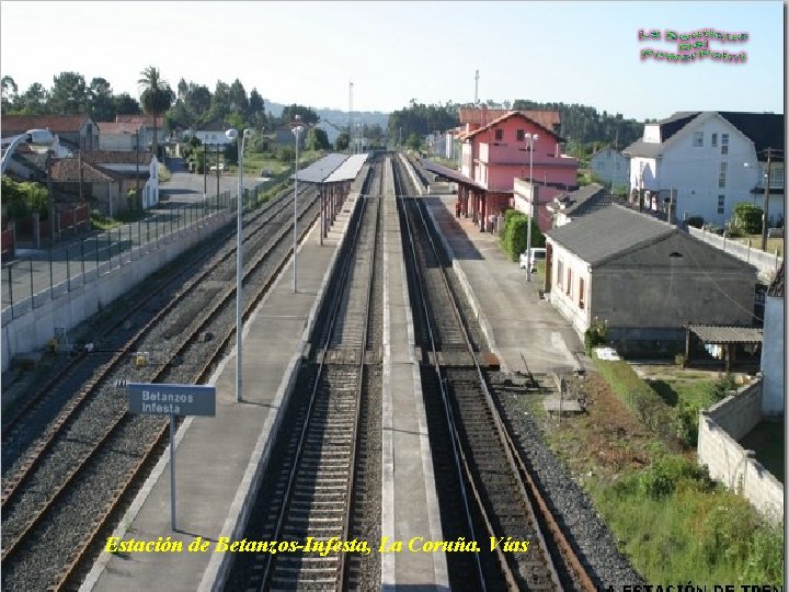 Estación de Betanzos-Infesta, La Coruña. Vías 