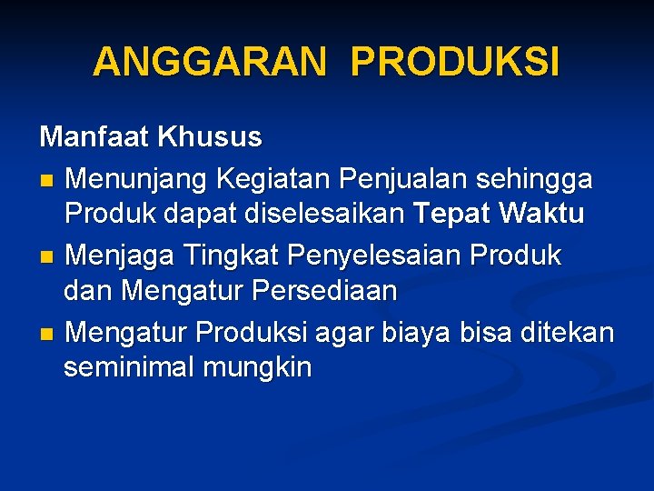 Konsep Dasar Anggaran Perusahaan Suhardi Stie Pertiba Pangkalpinang