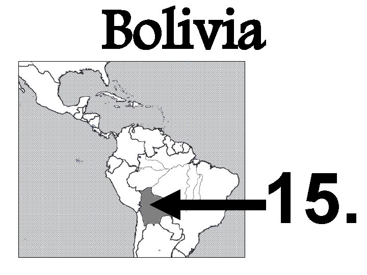 Bolivia 15. 