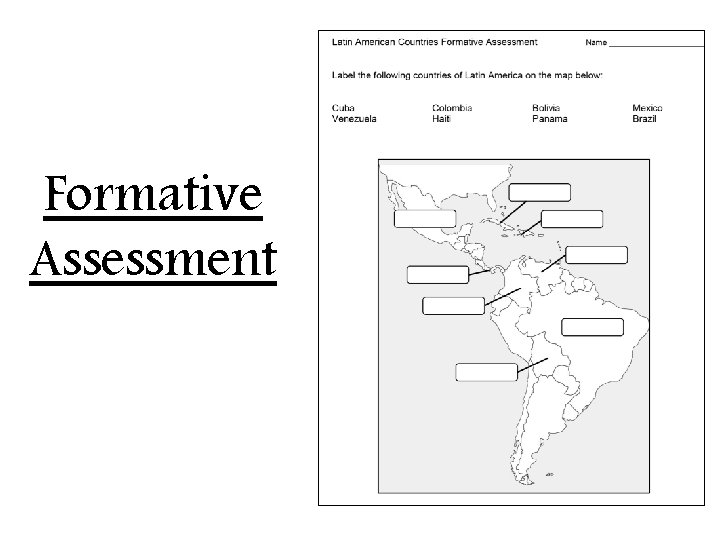 Formative Assessment 