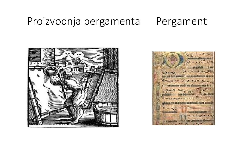 Proizvodnja pergamenta Pergament 