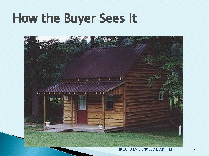 How the Buyer Sees It © 2010 by Cengage Learning 6 