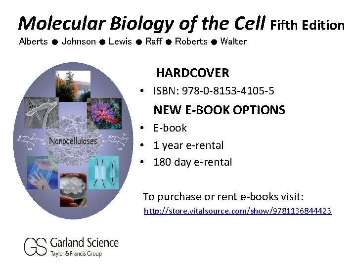 Molecular Biology of the Cell Fifth Edition Alberts ● Johnson ● Lewis ● Raff