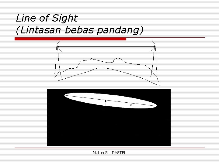 Line of Sight (Lintasan bebas pandang) Materi 5 - DASTEL 