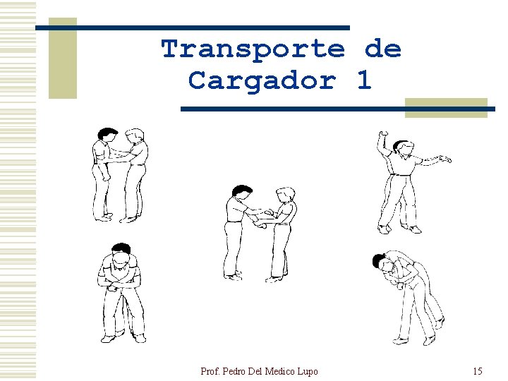 Transporte de Cargador 1 Prof. Pedro Del Medico Lupo 15 