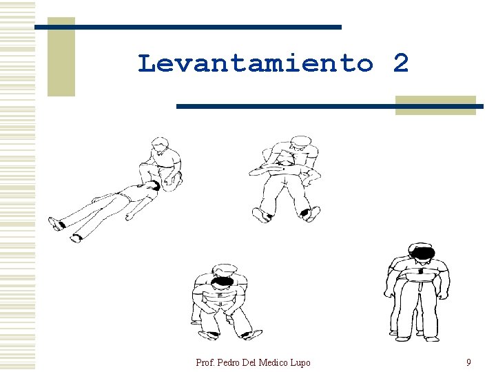 Levantamiento 2 Prof. Pedro Del Medico Lupo 9 