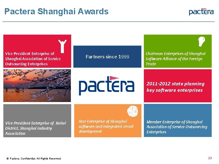 Pactera Shanghai Awards Vice President Enterprise of Shanghai Association of Service Outsourcing Enterprises Partners