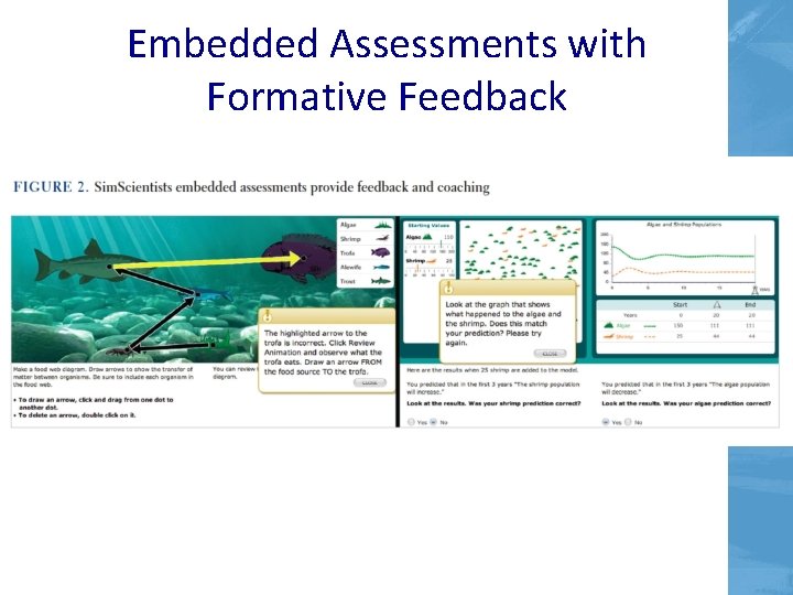 Embedded Assessments with Formative Feedback Embedded Assessments with Formative Feedback