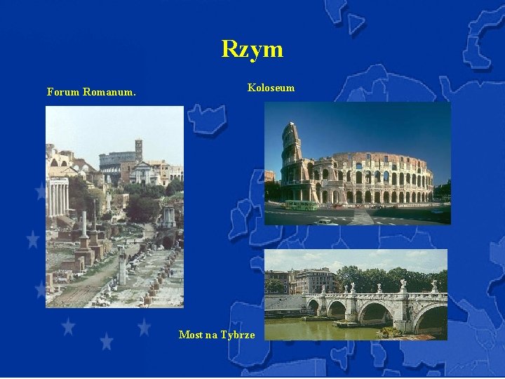 Rzym Forum Romanum. Koloseum • Most na Tybrze 