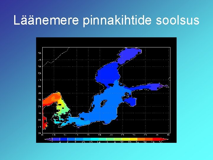 Läänemere pinnakihtide soolsus 