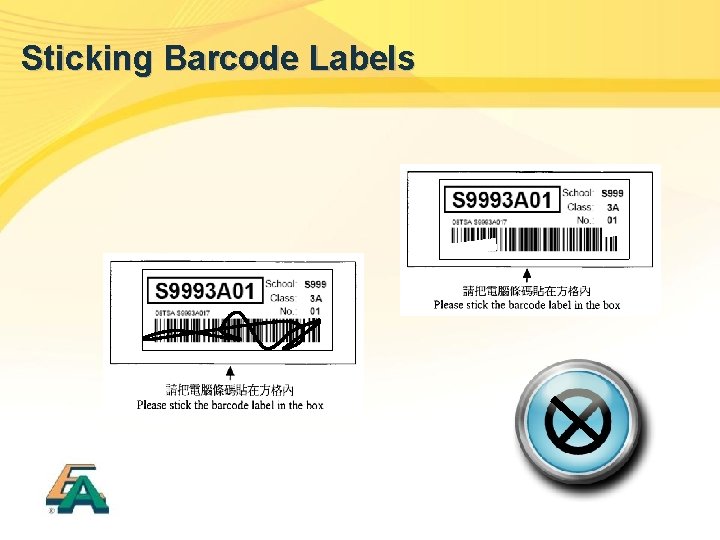 Sticking Barcode Labels 